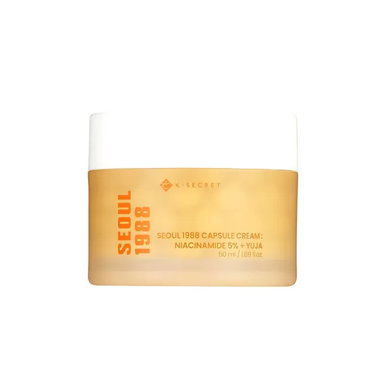 Капсульный крем для сияния и ровного тона кожи K-Secret Capsule Cream: Niacinamide 5% + Yuja